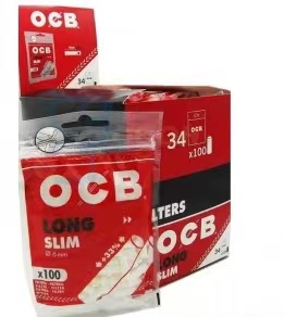 烟纸 OCB FILTRO LONG SLIM IN BUSTA CONF 30BUSTA 34x100