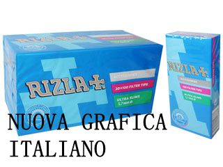 烟纸 RIZLA FILTRO ULTRA SLIM IN ASTUCCIO BLU CONF.20PZ