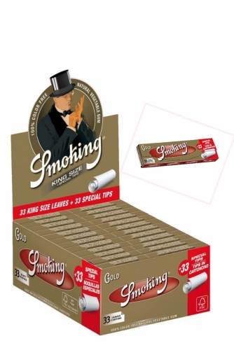 SMOKING CARTINA GOLD LUNGA SLIM 50PZ